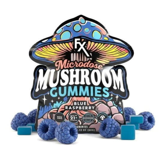 Microdose Mushroom Gummies - Blue Raspberry